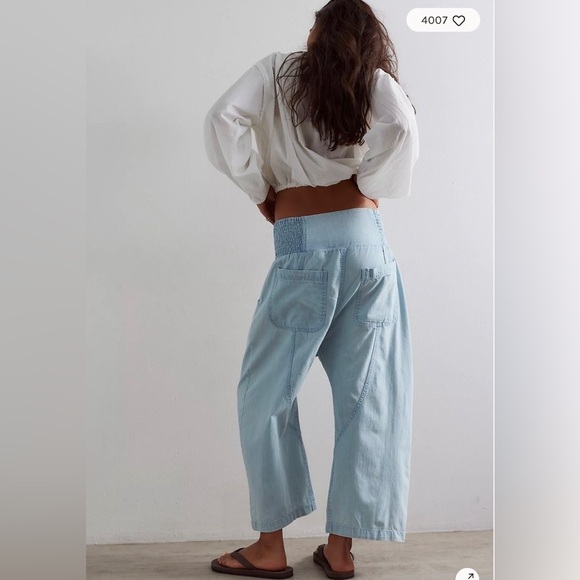 NWOT We The Free Lunan Crop Harem Cord Jeans - Picture 8 of 14